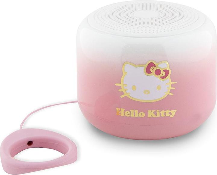 Actual product image Hello Kitty głośnik Bluetooth HKWSBT6GKEP różowy/pink Electroplate Gradient (16 h, Rechargeable battery operated)
