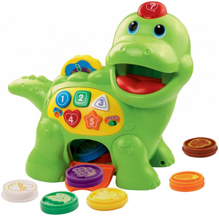 Produktbild VTech 157703 Baby Interactive Feed Me Dino | Musical Baby Toy with Numbers and Phrases (English Vers