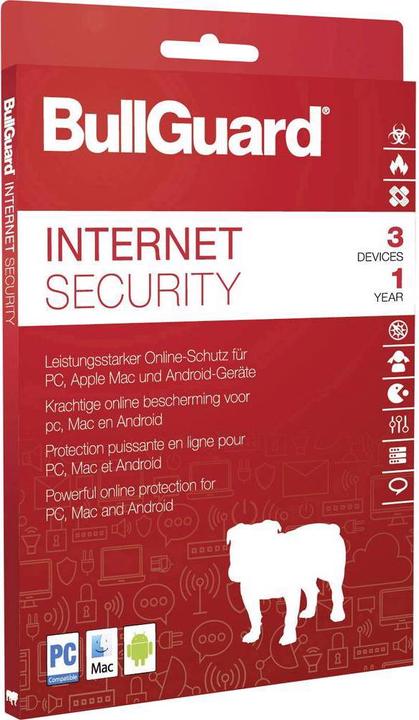 Produktbild BullGuard Internet Security 2020 (3 User, 12 Monate)