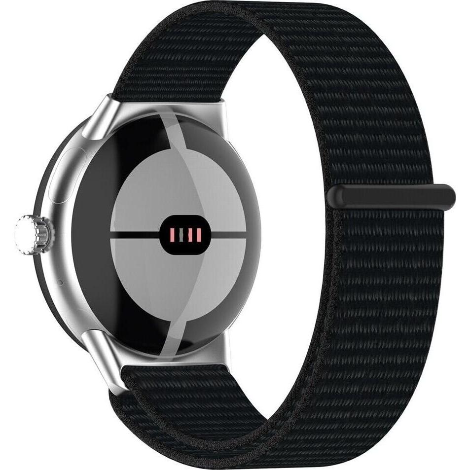 Strap-it Armband (Nylon), Uhrenarmband, Schwarz