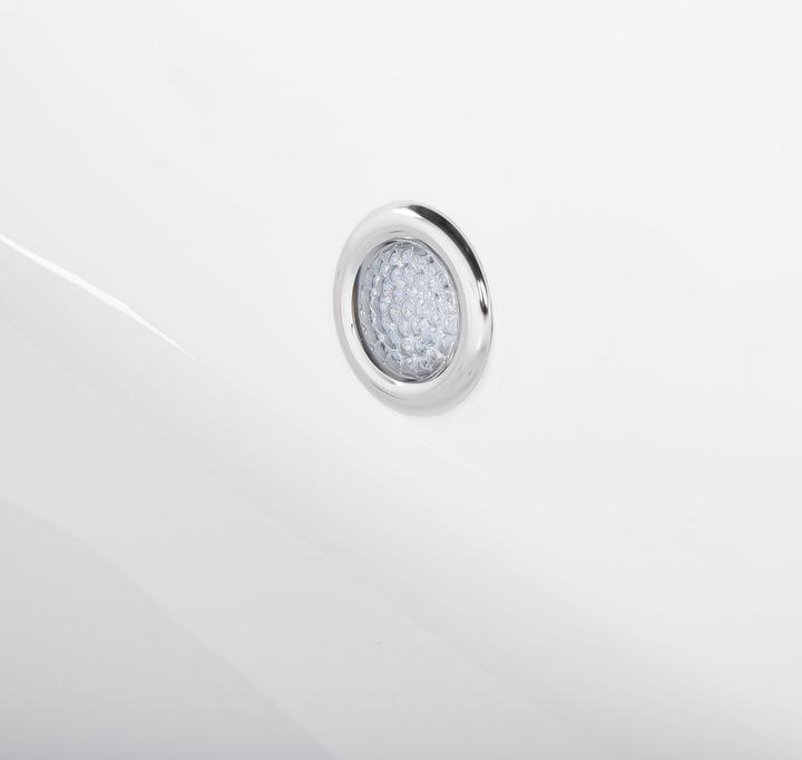 Actual product image Beliani Whirlpool Bath Free-standing White with LED 170 x 80 cm NEVIS (237 l, 170 cm, 80 cm)