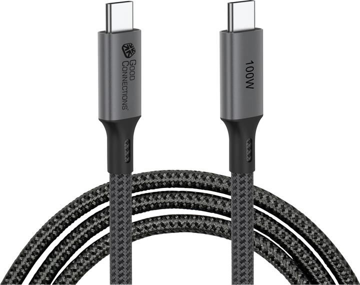 Produktbild Good Connections USB 4.0 Gen. 2x2 Kabel 20GBit/s 100W 8Ka30Hz USB-C Stecker an (0.50 m, 100 W)