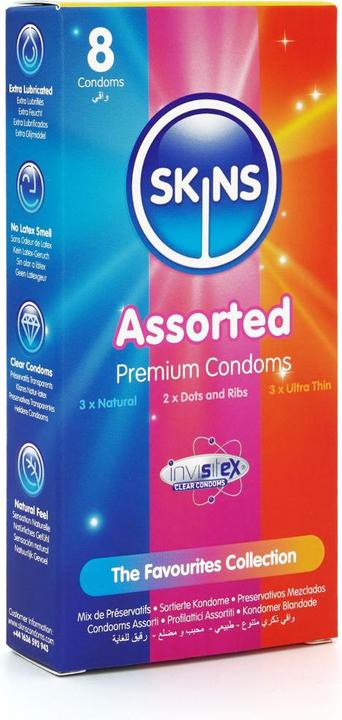 Actual product image Skins Condoms Assorted 12 Pack (12 pcs.)