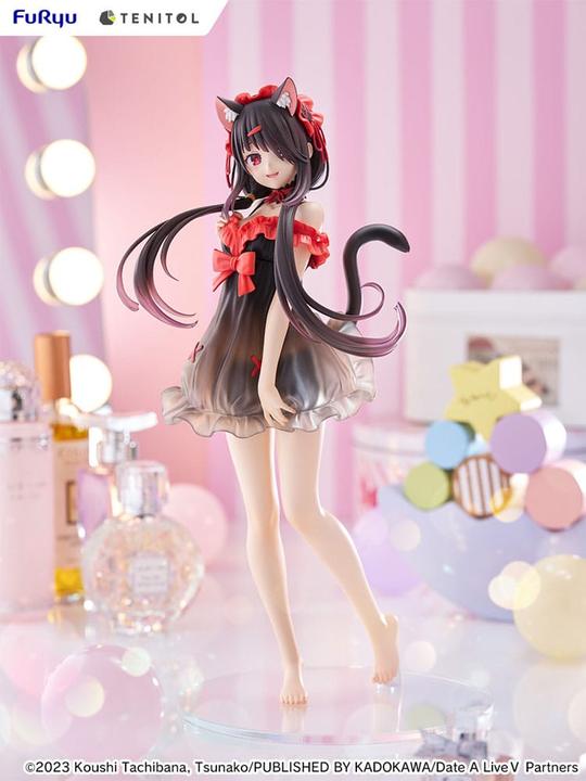 Actual product image Furyu Date A Live V Tenitol Tall PVC Statue Kurumi Tokisaki 30 cm