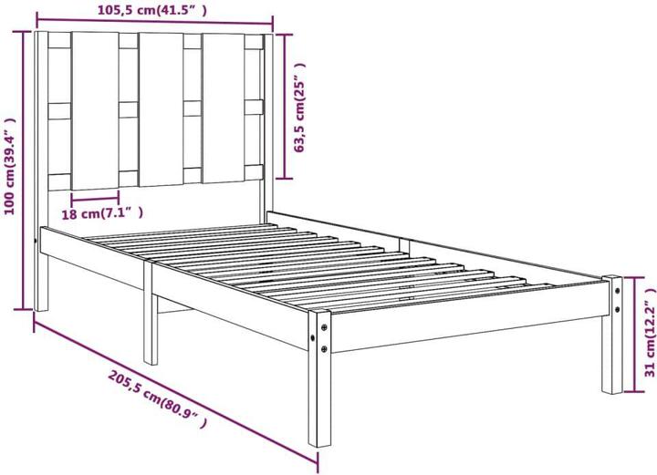 Produktbild vidaXL Sigvard (100 x 200 cm)