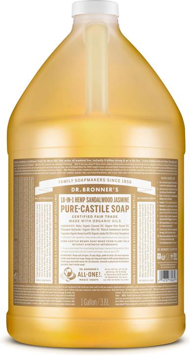 Produktbild Dr. Bronner's Sandalwood & Jasmin 3.8L (Flüssigseife, 3800 ml)