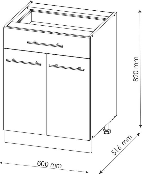 Produktbild Vicco Küchenschränke Fame-Line (60 x 51.5 x 81.5 cm)