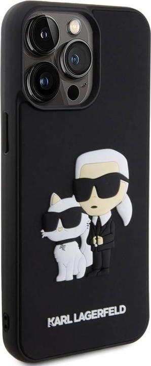 Actual product image Karl Lagerfeld 3D Rubber Karl and Choupette Case for iPhone 14 Pro Max Black (Apple iPhone 14 Pro Max)
