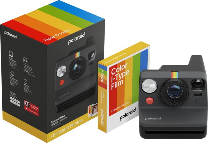 Polaroid Now Gen 3.0 + Color Film Bundle (8 Fotos)
