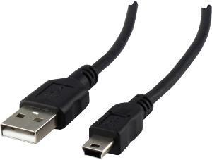 Produktbild Schwaiger USB 2.0, USB A - MiniUSB B, Stecker/Stecker (1.80 m, USB 2.0)