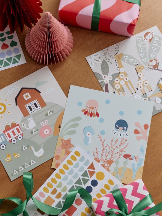 Produktbild Vertbaudet Set mit geometrischen Stickern für Kinder