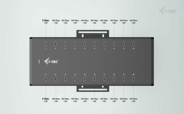 Produktbild i-tec CHARGING HUB 20X USB-C (USB-C, 20 Ports)