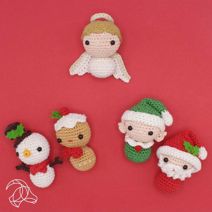 Actual product image Hardicraft Mini Gingerbread Man - Crochet Set