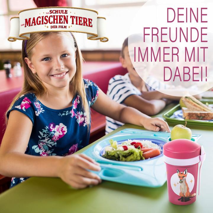 Immagine prodotto Awave La Scuola delle Magiche Bestie Muesli Mug To Go 540 ml rPET | Berry Red, Rabbat