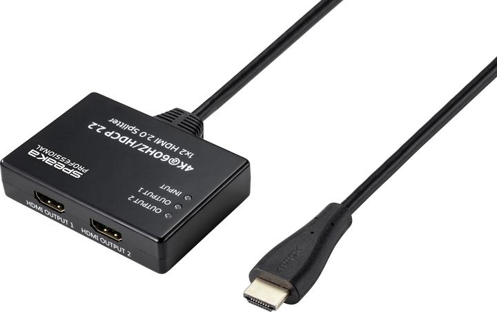 Actual product image SpeaKa Professional 1x2 HDMI Splitter