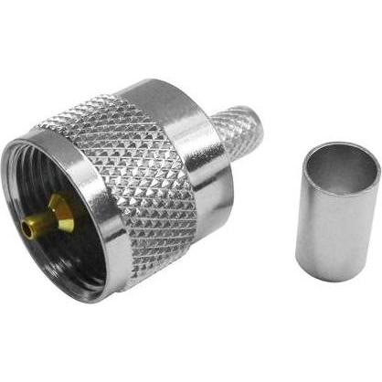 Varia UHF-Stecker für H155 Kabel, Crimp Version, Elektronikkabel + Stecker