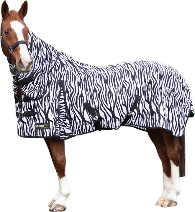Image du produit Hy Couverture de cheval anti-mouches Stormx Original Zebra Pattern (213 cm)