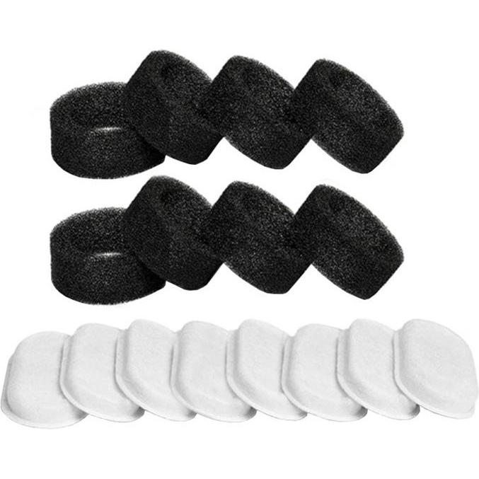 Rojeco Weiss/Schwarz Filters For Smart Fountain/Stainless Steel Pet Drinker (8 Pcs), Futternapf Zubehör