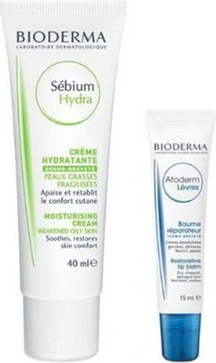 Image du produit Bioderma Sebium Isokit 40ml + Atoderm Lip Balm 15ml (Kit de soins du visage)