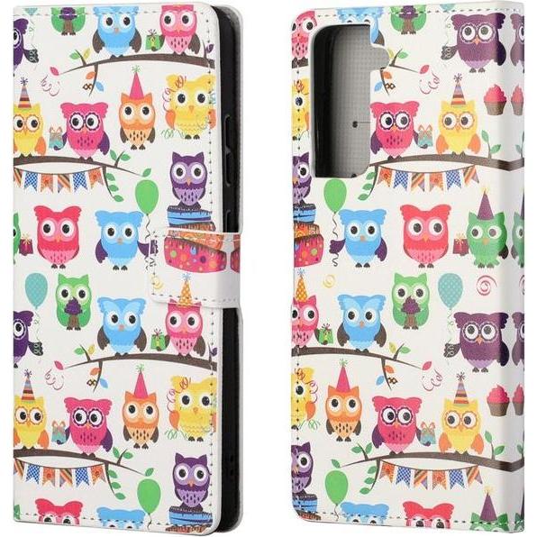 Thumbnail - MU Style Leder Bookcover Image Series (Samsung Galaxy S21 FE), Smartphone Hülle, Mehrfarbig