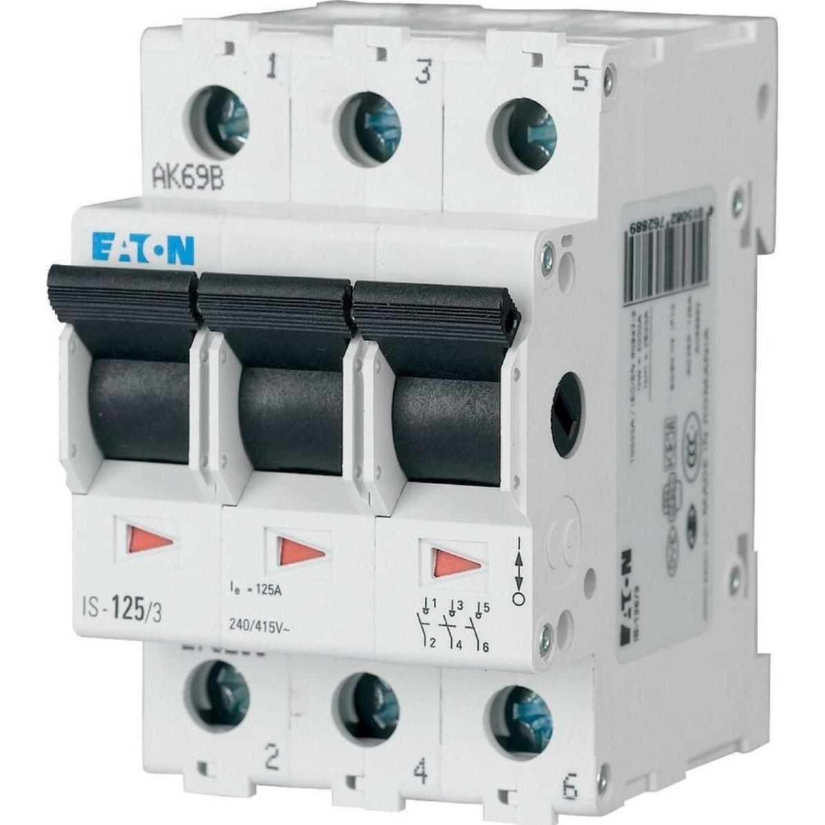 Eaton, Systemstromversorgung, Hauptschalter