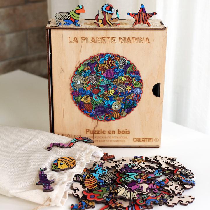 Immagine prodotto Creatif'Puzzle Puzzle in Bois "Creatif Puzzle" - Taille Moyenne (191 pezzi)