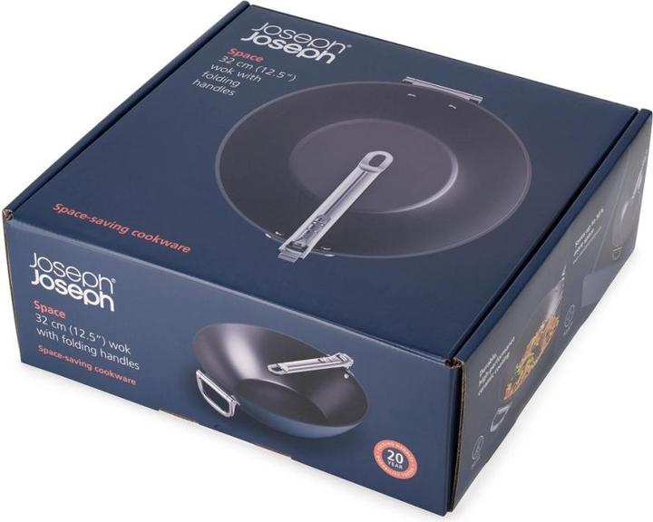 Image du produit Joseph Joseph Space Wok poignée rabattable D32cm (Aluminium, 32 x 14.70 cm)