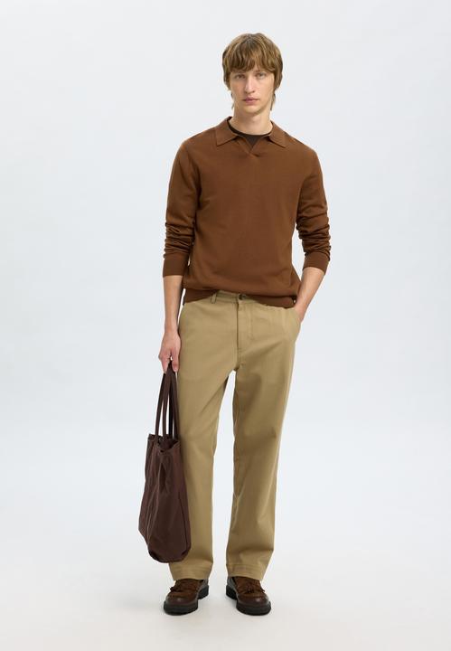 Produktbild Selected Homme 100% Merinowoll Polohemd aus Strick (S)