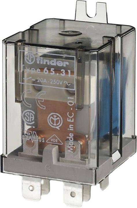 Immagine prodotto Finder 65.31.9.012.4309 Relè a innesto 12 V/DC 30 A 1 contatto NA 1 pz.