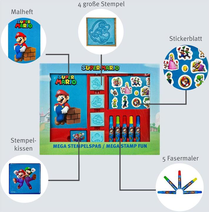 Produktbild NoName Super Mario Mega Stempelset