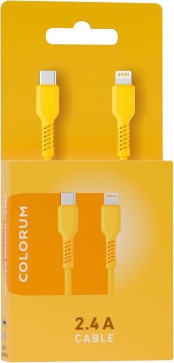 Produktbild Forever COLORUM Kabel USB-C - Lightning 1,8m 2,4A CK12-CL-05 xYellow (1.80 m, USB 3.2 Gen 1, 12 W)