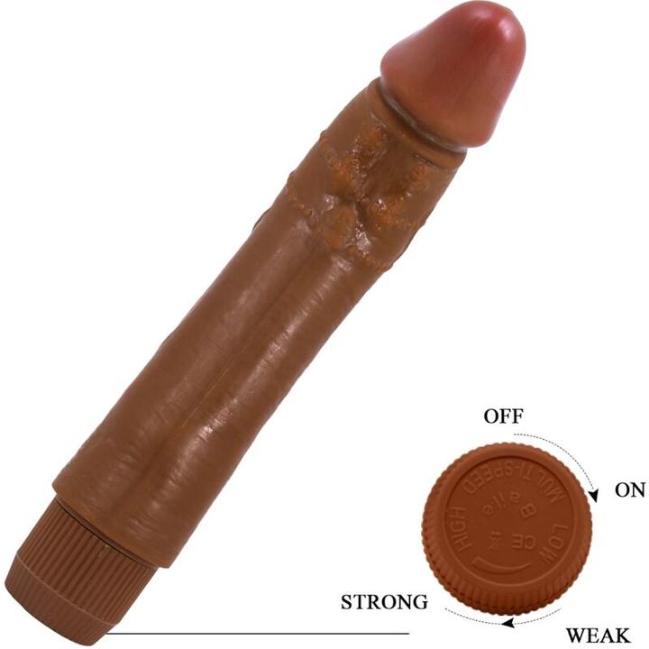 Actual product image Baile - Dybbuk Realistic Vibrator 24 cm Mulatto