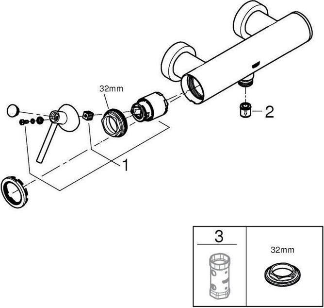 Produktbild Grohe Atrio Einhand-Brausebatterie