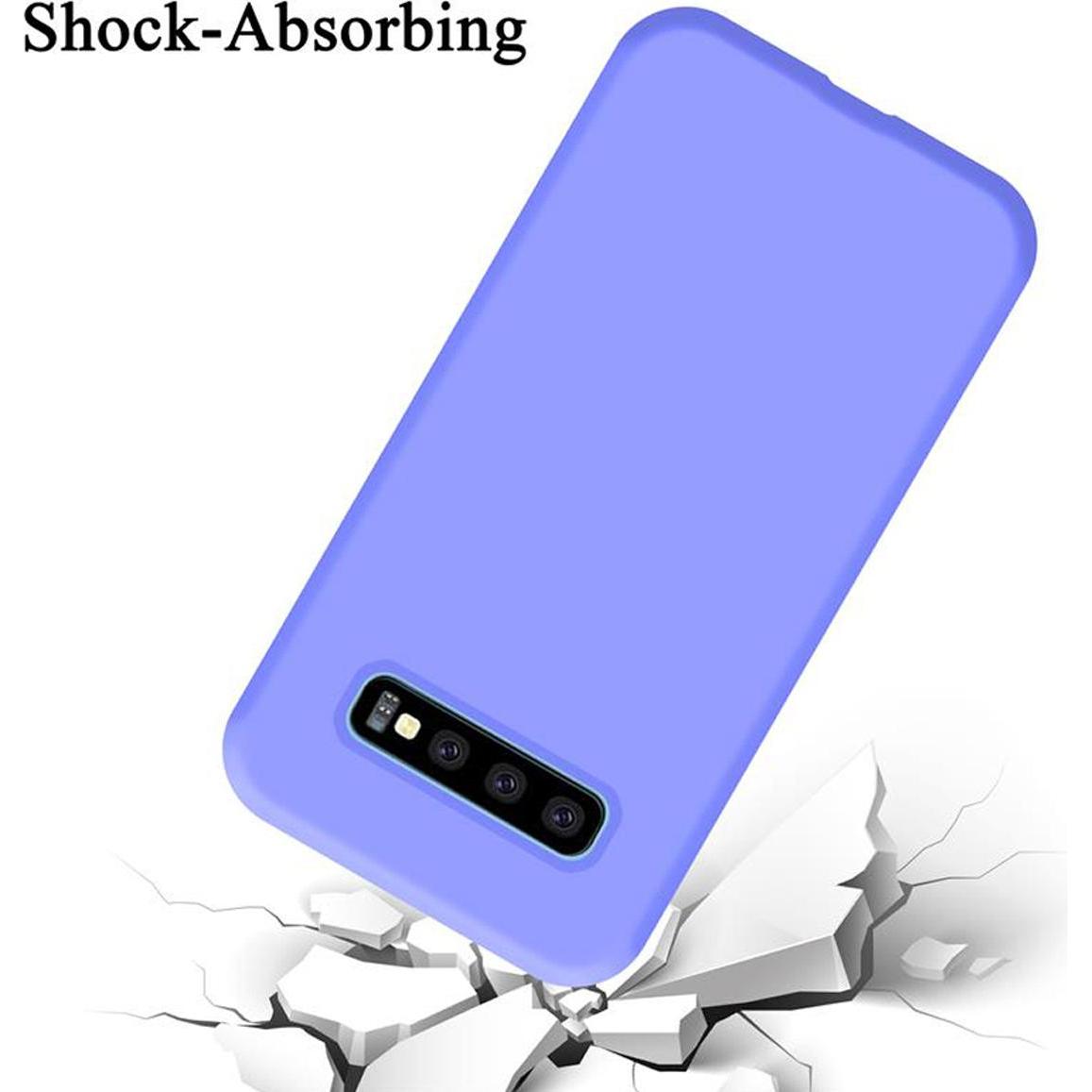 Thumbnail - Cadorabo TPU Liquid Silicone Case Cover (Samsung Galaxy S10+), Smartphone Hülle, Violett