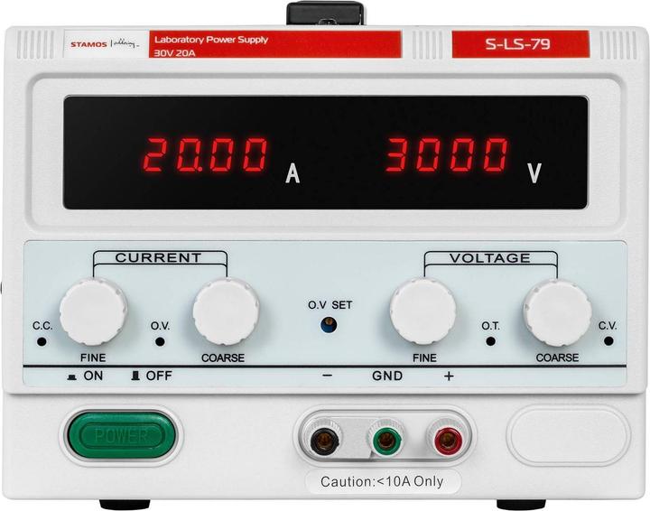 Actual product image Stamos Laboratory Power Supply - 0-30 V - 0-20 A DC - 600 W