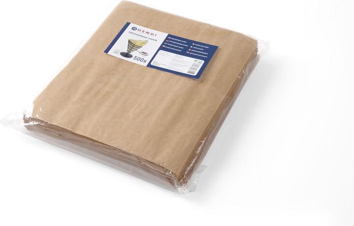 Produktbild Hendi Fettresistendes Papier Neutral (500 Stk.)