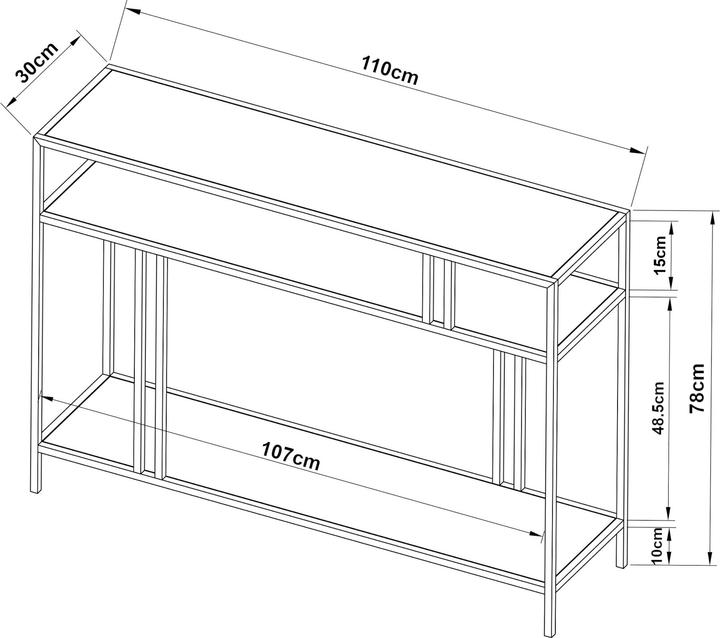 Produktbild En.Casa Kumlinge (110 x 30 x 78 cm)