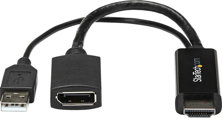 Produktbild StarTech HDMI TO DP 1.2 ADAPTER - 4K (HDMI, 25.50 cm)