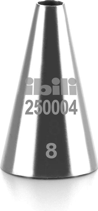 Actual product image Ibili Round piping nozzle 4 mm Ideal for piped biscuits and fine decorations (Piping bag)