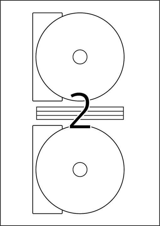 Actual product image HERMA Inkjet CD labels A4
