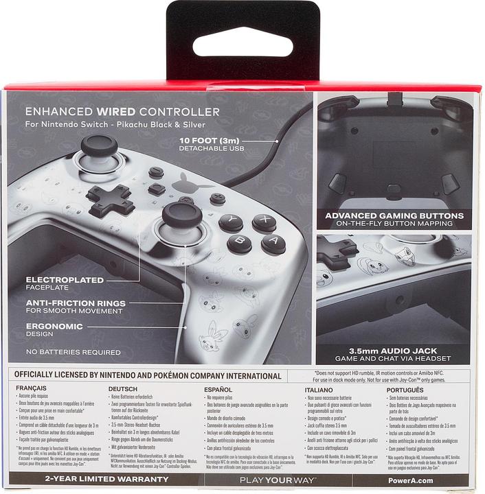 Produktbild PowerA Enhanced Wired Switch Controller 25th Pokémon (Switch)