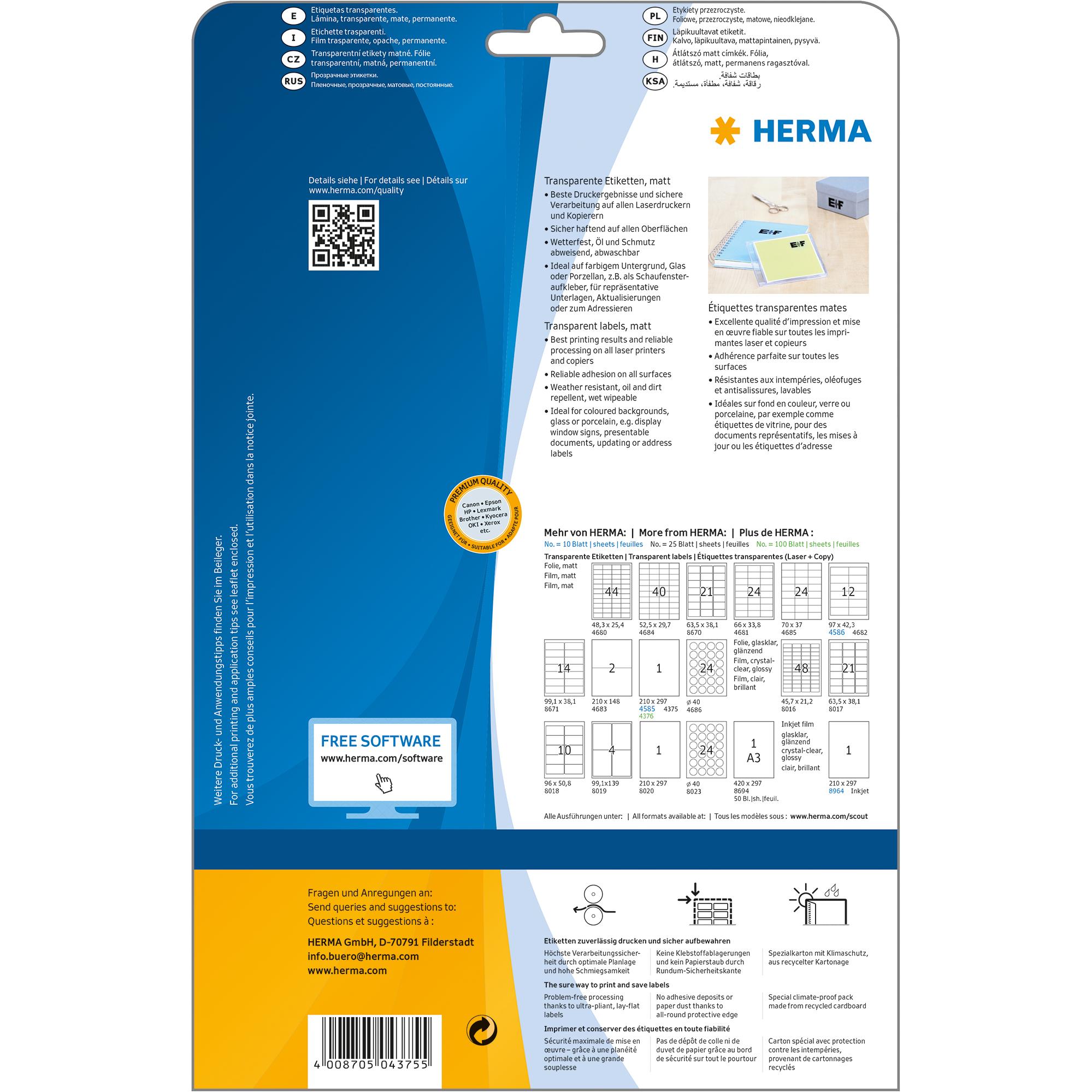 Thumbnail - Herma, Etiketten, Folien-Etiketten