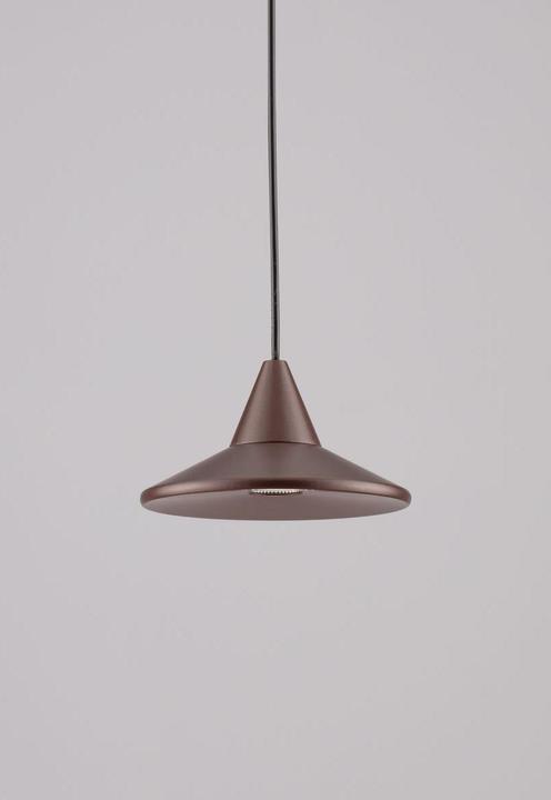 Productafbeelding Nova Luce DRO LED hanglamp koffie bruin 6W warm wit 150x9,2cm dimbaar 9060222