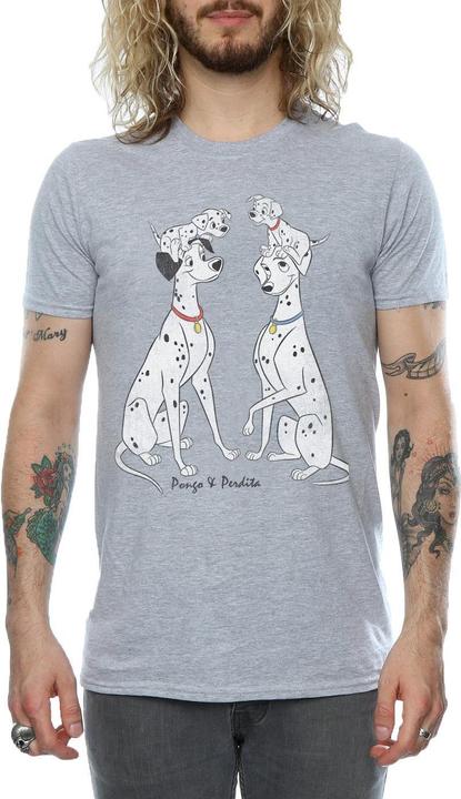 Immagine prodotto 101 Dalmatians Pongo And Perdita Maglietta Uomo (XL)
