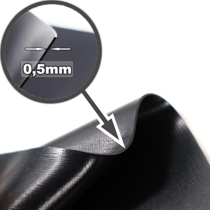 Actual product image Aquagart Teichfolie PVC 2m x 4m 0,5mm schwarz Folie für den Gartenteich