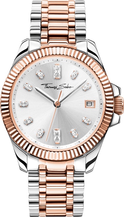 Produktbild Thomas Sabo Damenuhr Bicolor roségold silber (Analoguhr, 33 mm)