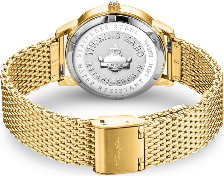 Produktbild Thomas Sabo Damenuhr Spirit Cosmos Sternenhimmel gold (Analoguhr, 33 mm)
