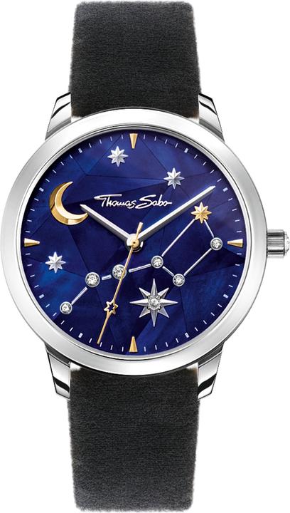 Produktbild Thomas Sabo Damenuhr Spirit Cosmos Sternenhimmel silber (Analoguhr, 33 mm)