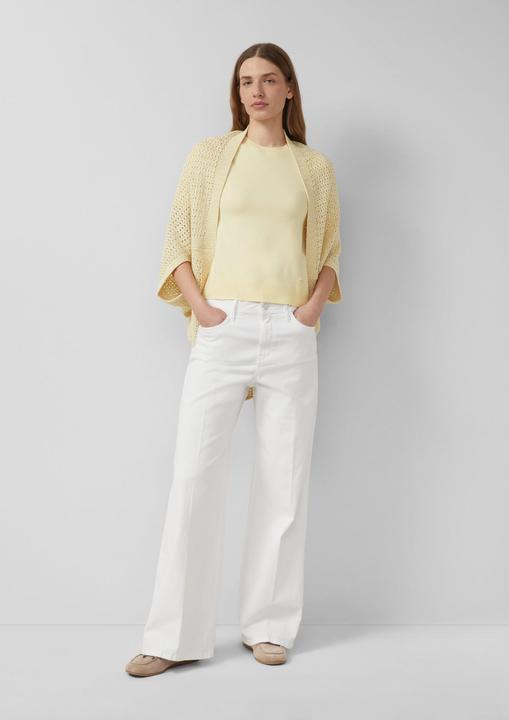 Produktbild s.Oliver Leichter Strick-Poncho aus Baumwollmix in O-Shape (One Size)