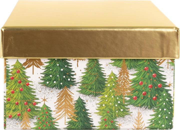 Actual product image Idena Geschenkbox Weihnachten Tannenbaum 20x15x9cm